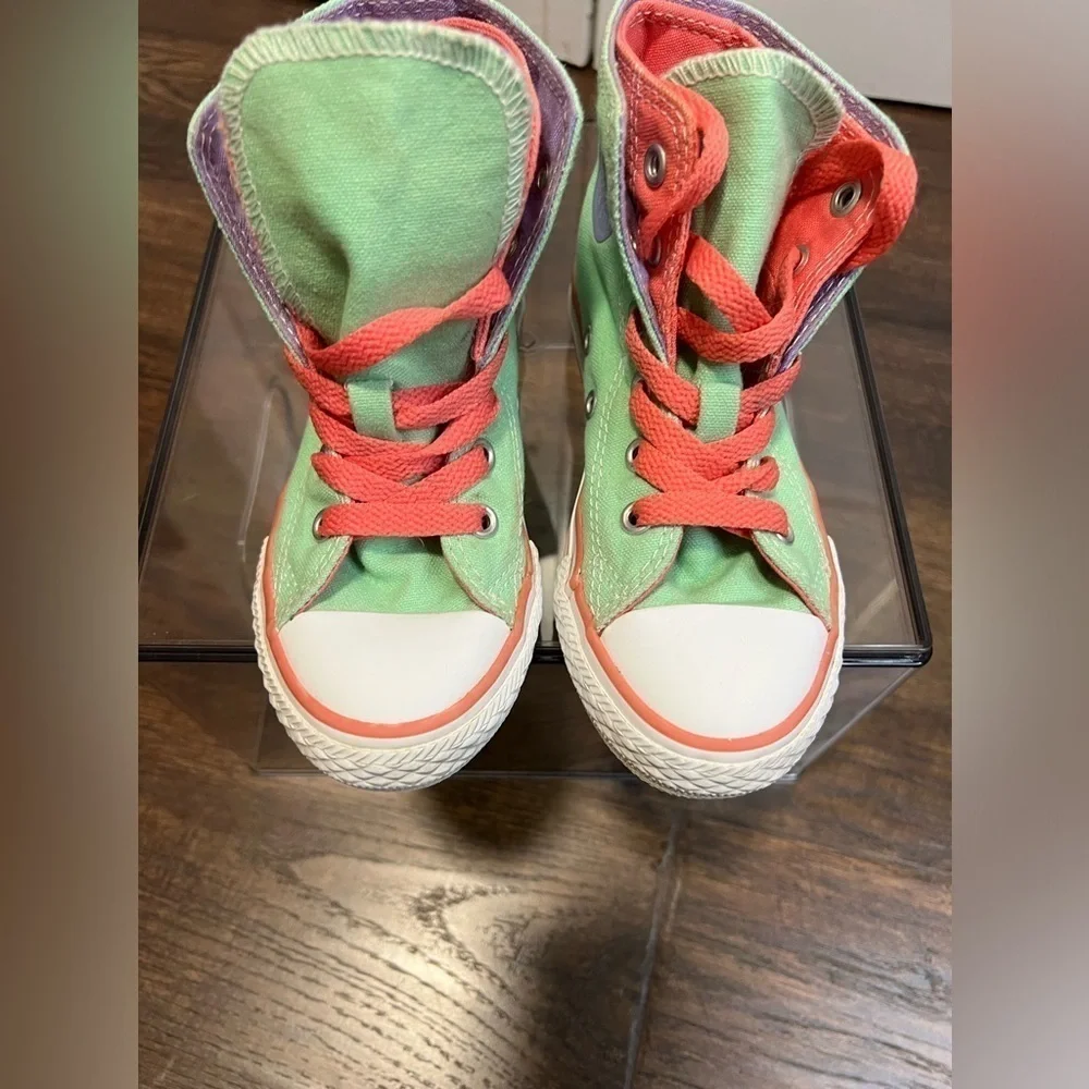 Converse Chuck Taylor AllStar Double Upper High Top Sneakers Size Junior 11